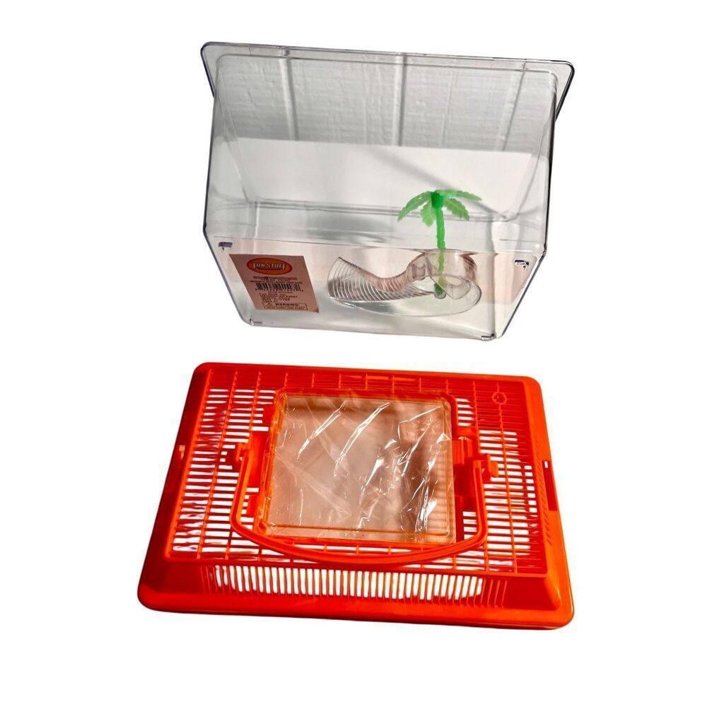 Portable Aquatic/Terrarium Tank, Plastic Carrier Cage with Lid and Handle NWT - Picture 4 of 12